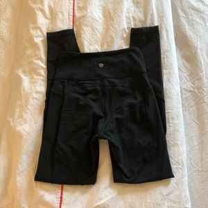 Lululemon high rise leggings with pockets